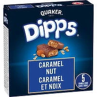 Quaker - Dipps Granola Bars - Caramel Nut, 5 Each