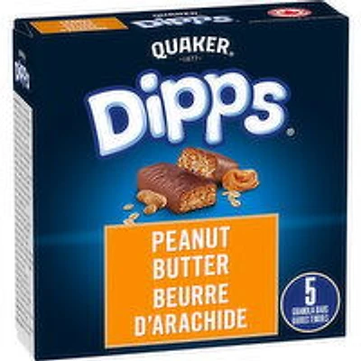 Quaker - Dipps Granola Bars - Peanut Butter, 5 Each