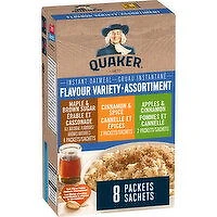 QUAKER - Instant Oatmeal - 3 Flavour Variety, 314 Gram
