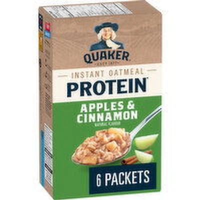 Quaker - High Protein Apple & Cinnamon Instant Oatmeal., 228 Gram