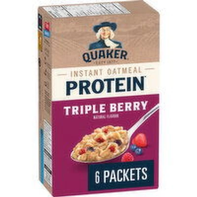 Quaker - High Protein Triple Berry Instant Oatmeal., 228 Gram