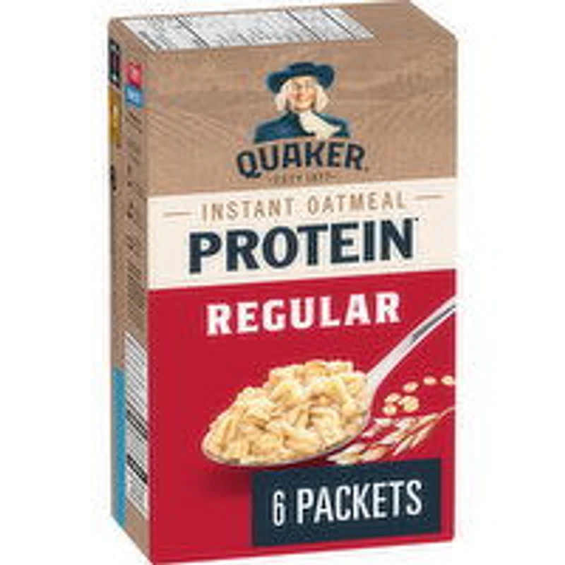 QUAKER - Protein Instant Oatmeal,  Regular, 168 Gram