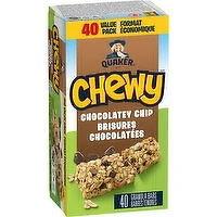 Quaker - Chewy Chocolate Chip Bars, 40 Each