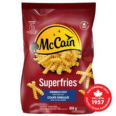 McCain - McCain Superfries Crinkle Cut, 650 Gram