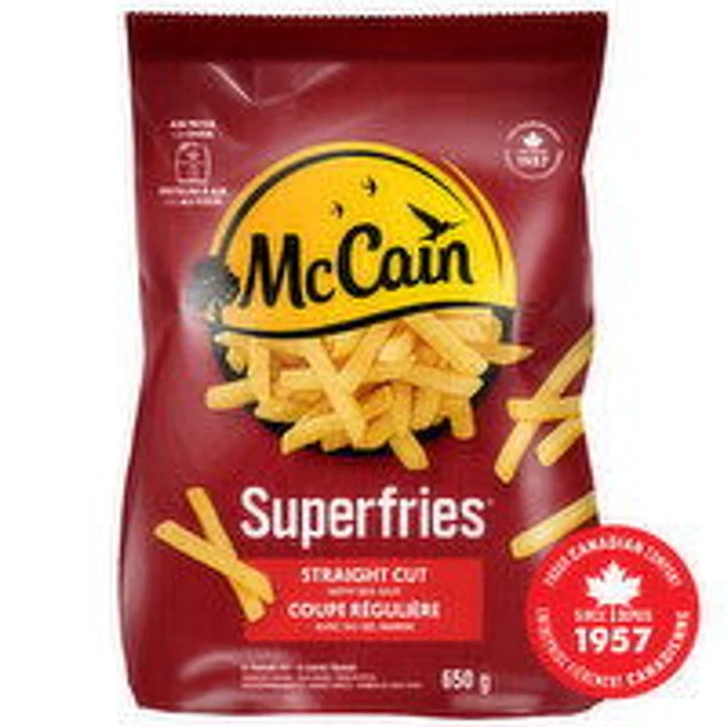 McCain - McCain Superfries Straight Cut, 650 Gram