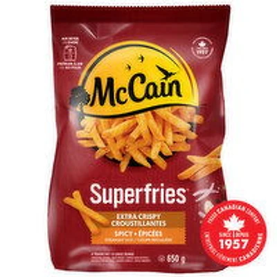 McCain - Superfries Extra Crispy Spicy Straight Cut Fries, 650 Gram