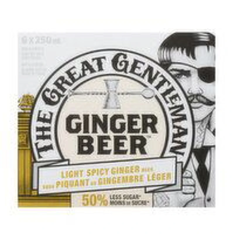 The Great Gentleman - Ginger Beer Light, 6 Each