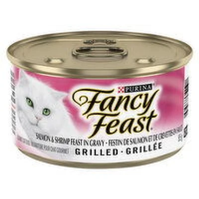 Purina - Fancy Feast Grilled Salmon & Shrimp Feast in Gravy, Wet Cat Food, 85 Gram