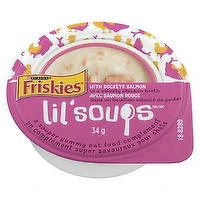 Purina - Friskies Lil' Soups- Sockeye Salmon Chicken Broth, 34 Gram