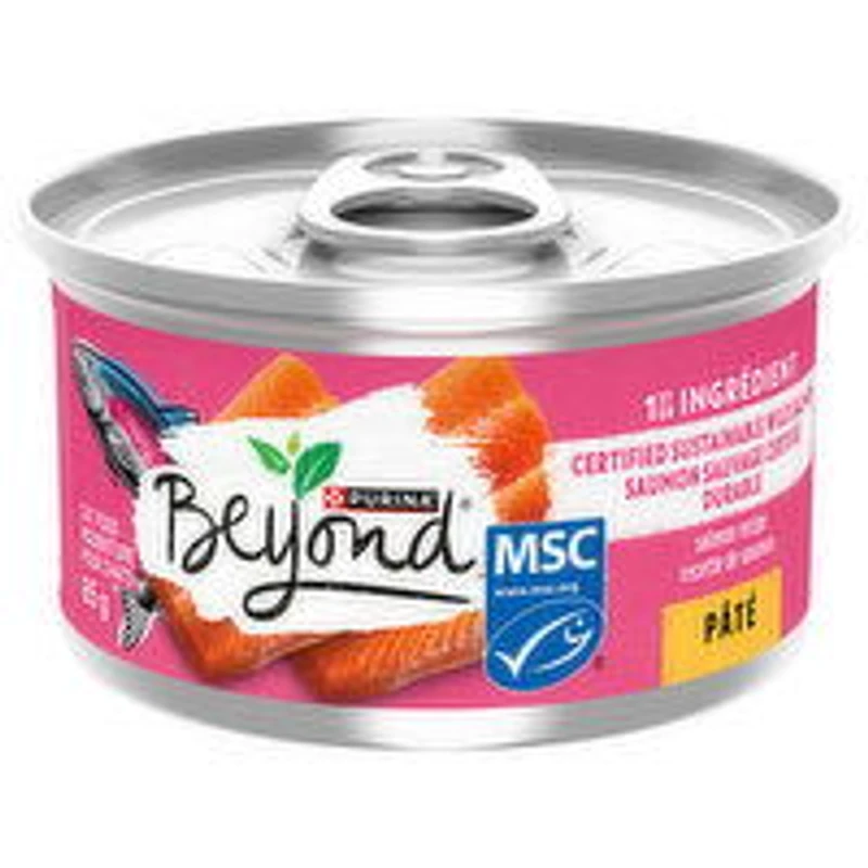 Purina - Beyond Pate Wild Caught Salmon Recipe, Wet Cat Food, 85 Gram