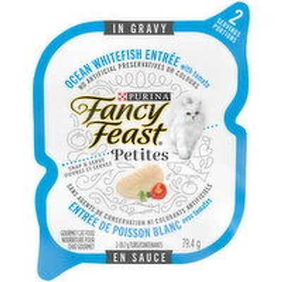 Purina - Fancy Feast - Petites Ocean Whitefish Entre with Tomato in Gravy, Wet Cat Food, 79.4 Gram