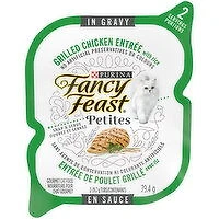 Purina - Fancy Feast - Petites Grilled Chicken Entre with Rice in Gravy, Wet Cat Food., 79.4 Gram