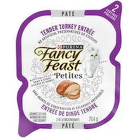Purina - Fancy Feast - Petites Pt Tender Turkey Entre, Wet Cat Food, 79.4 Gram