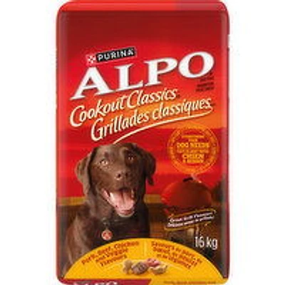 Purina - Alpo Cookout Classics Pork, Beef, Chicken & Veggie Flavours , Dry Dog Food., 16 Kilogram