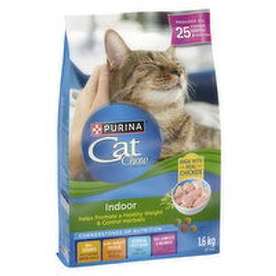 Purina - Cat Chow Indoor Cat Food with Real Chicken, 1.6 Kilogram