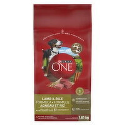 Purina - One Lamb & Rice Formula, Dry Dog Food, 1.81 Kilogram