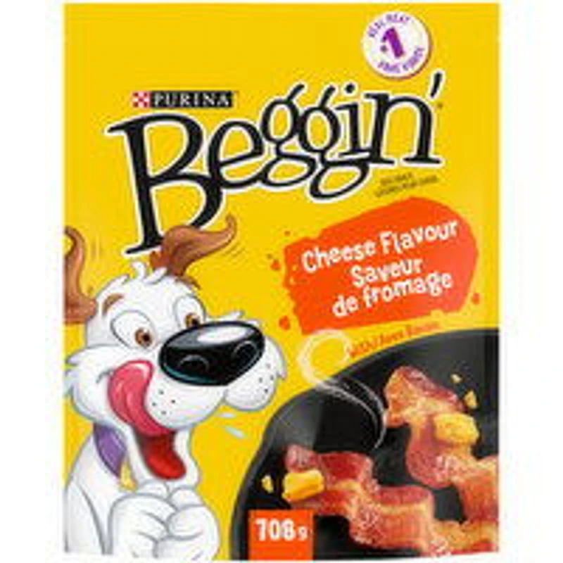 Purina - Beggin' Cheese Flavour with Bacon, Dog Treats, 708 Gram