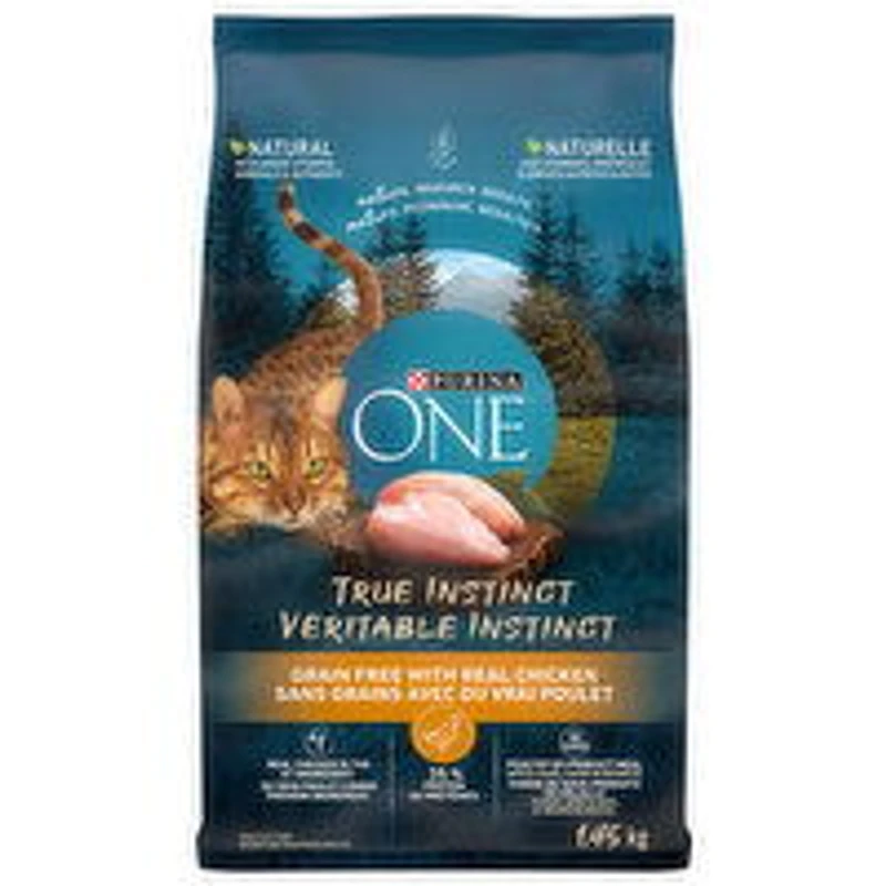 Purina - ONE True Instinct Grain Free Chicken, Dry Cat Food, 1.45 Kilogram