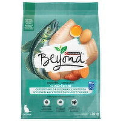 Purina - Beyond Grain Free Wild-Caught Whitefish & Free Run Egg Recipe, Dry Cat Food, 1.36 Kilogram