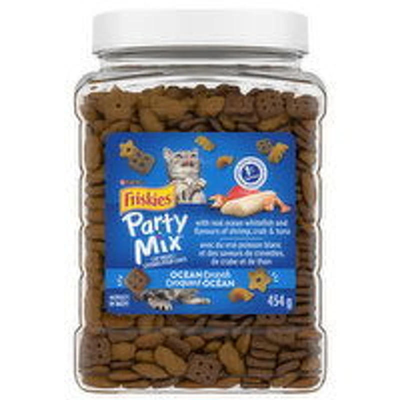 Purina - Friskies Party Mix Ocean Crunch Cat Treats, 454 Gram