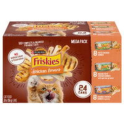 Purina - Friskies Chicken Lovers Variety Pack, Wet Cat Food, 24 Each