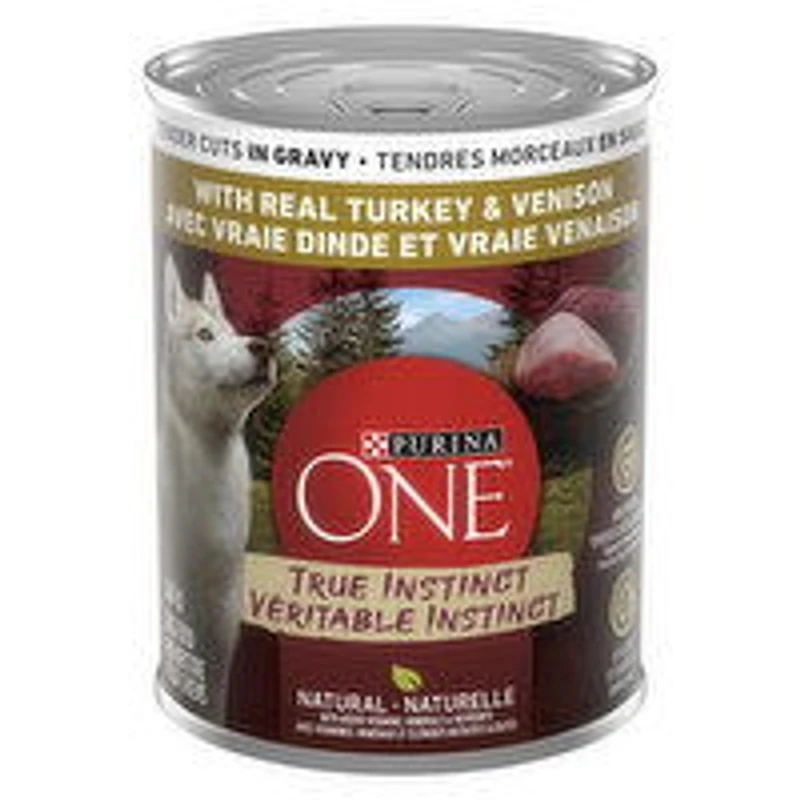 Purina - One True Instinct Tender Cuts in Gravy Turkey & Venison Wet Dog Food, 368 Gram