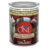 Purina - One True Instinct Tender Cuts in Gravy Turkey & Venison Wet Dog Food, 368 Gram