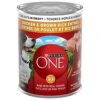 Purina - ONE Tender Cuts in Gravy Chicken & Brown Rice Entre, Wet Dog Food, 368 Gram