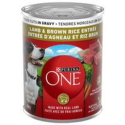 Purina - ONE Tender Cuts in Gravy Lamb & Brown Rice Entree, Wet Dog Food., 368 Gram