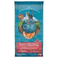 Purina - ONE Salmon & Rice, Dry Cat Food, 3 Kilogram