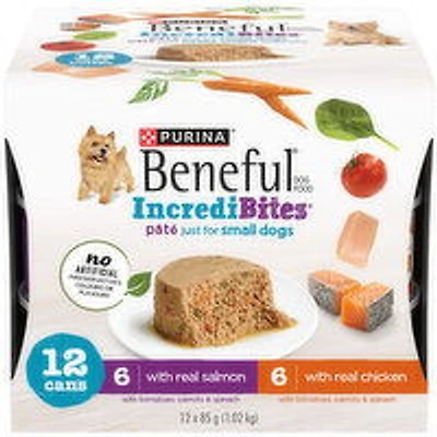 Purina - Beneful  Incredibites with Real Chicken & Real Salmon Pt Just for Small Dogs Dog Food, 12 Each