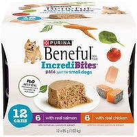 Purina - Beneful  Incredibites with Real Chicken & Real Salmon Pt Just for Small Dogs Dog Food, 12 Each