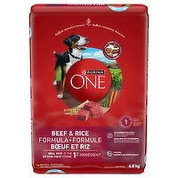 Purina - One Beef & Rice Formula, Dry Dog Food, 6.8 Kilogram