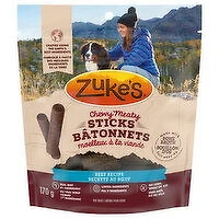 Zuke's - Chewy Meaty Sticks Dog Treats Beef Recipe, 170 Gram