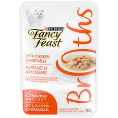 Purina - Fancy Feast Creamy Broths Chicken & Vegetables, Wet Cat Food Complement, 40 Gram