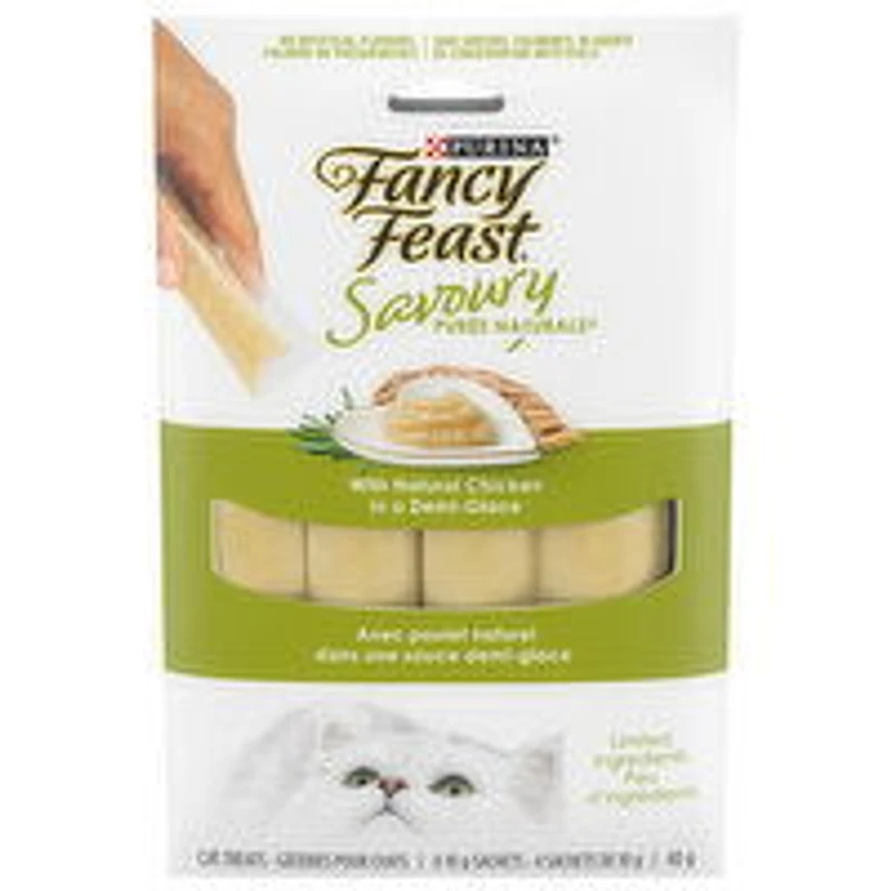 Purina - Fancy Feast Savoury Pure Naturals with Natural Chicken in a Demi-Glace, Cat Treats, 40 Gram