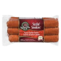 GRIMMS - Sizzlin' Smokies Cheddar with Bacon, 6 Each
