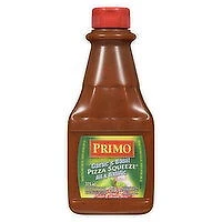 Primo - Basil & Garlic Pizza Sauce - Squeeze Bottle, 375 Millilitre