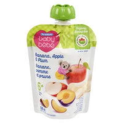 Personnelle - Baby Organic 6M+ BN/AP/PLUM Strained, 128 Millilitre