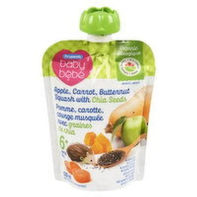 Personnelle - Baby Organic 6M+ APP/CHIA/Strained, 128 Millilitre