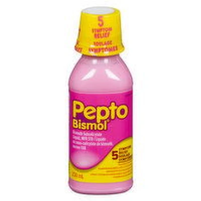 Pepto Bismol - Liquid 5 Symptom Relief, 230 Millilitre