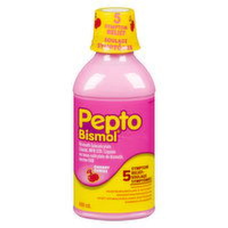 Pepto Bismol - 5 Symptom Relief Cherry Flavour, 480 Millilitre