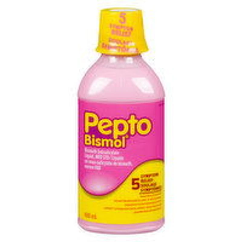 Pepto Bismol - 5 Symptoms Relief Liquid, 480 Millilitre