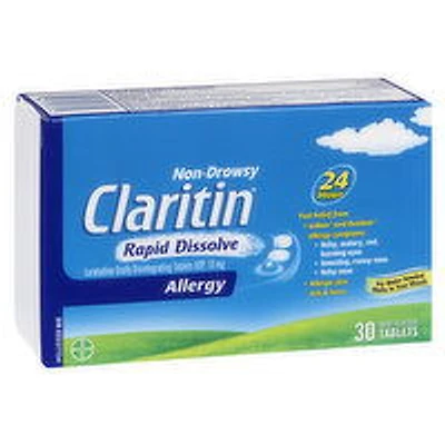 Claritin - Non Drowsy Rapid Dissolve Allergy Tablets 24hr, 30 Each