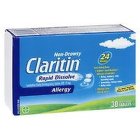 Claritin - Non Drowsy Rapid Dissolve Allergy Tablets 24hr, 30 Each