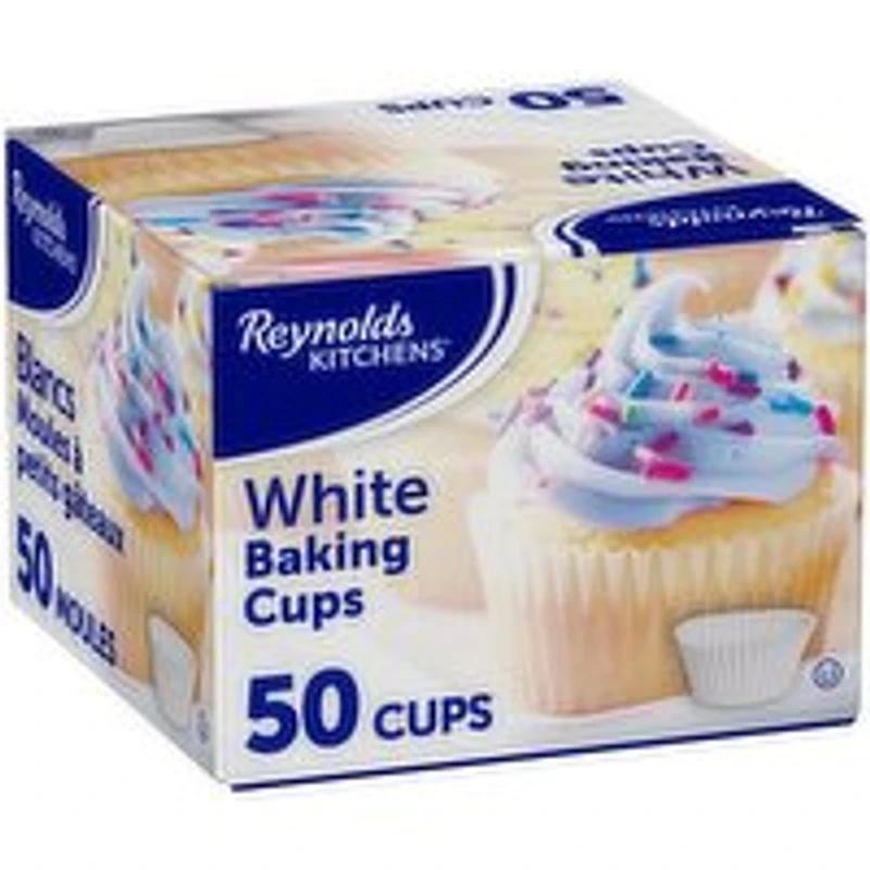 Reynolds - Large White Baking Cups, 50 Each