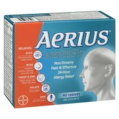 Aerius - Allergy 24 Hour - Non Drowsy, 40 Each