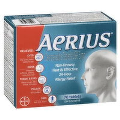 Aerius - Allergy 24 Hour - Non Drowsy, 70 Each