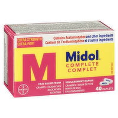 Midol - Caplets Complete, 40 Each