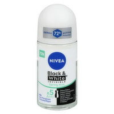 Nivea - Invisible B&W Antiperspirant/Deod Spring Mist, 50 Millilitre